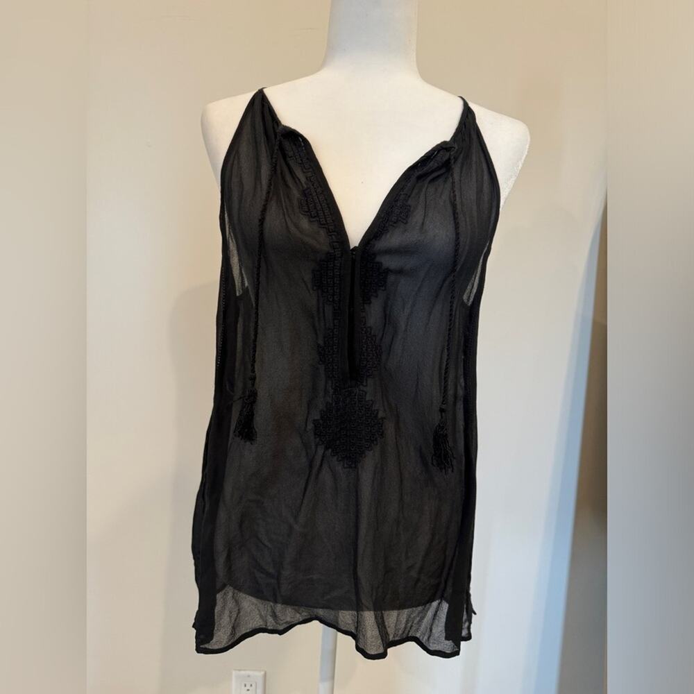 Joie Black Racerback Sleeveless Top - Size Medium